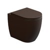 Унітаз підлоговий безободковий GSG Like, з сидінням Soft Close, Cacao satinato (LKWC01 035+ACS51+LKCOPRSLTICR 035) Підлогові 