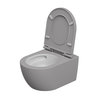 Унитаз подвесной безободковый GSG Like, с сиденьем Soft Close, Bicolore fumo satinato (LKWCSOEC BI 000 038+ACS40+LKCOPRSLTICR 038) Подвесные 