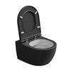 Унитаз подвесной безободковый GSG Like, с сиденьем Soft Close, Bicolore nero satinato (LKWCSOXXS BI 000 003+ACS40+LKCOPRSLTICR 003) Подвесные 