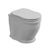 Унитаз напольный GSG Time, с сиденьем Soft Close, Bianco lucido (TIWC01 000+TICOPRCCCR 000) Напольные 