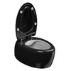 Унитаз подвесной безободковый GSG Touch, с сиденьем Soft Close, Bicolore nero lucido (TOWCSOSC BI 000 002+ACS40+TOCOPRTICR 002) Подвесные 