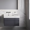 Раковина керамическая 80х47 см Catalano Premium 80 left, Bianco lucido (02 2084 0001) На столешницу, На тумбу, Подвесные Прямоугольные