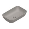 Раковина керамическая 60х38 см Catalano Green, Tortora satinato (04 2261 0032) На столешницу, Накладной Прямоугольные