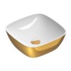 Керамическая раковина 40х40 см Catalano Alvea, Oro/Bianco (06 2240 0042) На столешницу, На тумбу, Накладной Квадратные