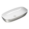 Керамическая раковина 80х40 см Catalano Alvea, Argento/Bianco (06 2280 0041) На столешницу, На тумбу, Накладной Овальные