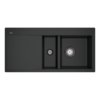 Кухонная мойка 96,5х47,5 см Villeroy&Boch Subway 60 flat, Pure Black (67121FR7) Врезные сверху Прямоугольные 