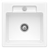 Кухонна мийка 49х49 см Villeroy&amp;Boch Siluet 50 S flat, White Alpin (33451FR1) Врізні зверху Квадратні 