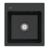Кухонна мийка 44х47,5 см Villeroy&amp;Boch Subway 45 XS Flat, Pure Black (67811FR7) Врізні зверху Прямокутні 