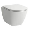 Унитаз подвесной Laufen Lua Silent Flush 52 см з кришкою soft-close, белый (H8660820000001) Подвесные 