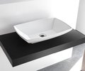 Керамическая раковина 60 см Artceram Jazz, white glossy (JZL002 01; 00) На столешницу, На тумбу Прямоугольные