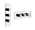 Змішувач Gessi Quadro WELLNESS (43004-031) Для ванни, Для душа Хром