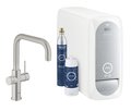 Змішувач зі стартовим комплектом GROHE Blue Home (31456DC0) Для кухні Нерж. сталь