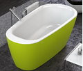 Ванна акриловая Kolpa San Adonis-FS 180x80 White-Green (3838987 596356) Kolpa San Овальные