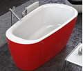 Ванна акриловая Kolpa San Adonis-FS 180x80 White-Red (3838987 711377) Kolpa San Овальные