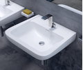 Керамическая раковина 62 см Flaminia Como 62, white (CM62L) На столешницу, На тумбу, Подвесные Прямоугольные