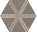 Плитка Ornamenta Corebasics Plot Ashgrey Hexagon D60 (CB60PLA) Ornamenta Для кухни, Для общественных помещений, Для жилых помещений, Для ванной