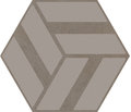 Плитка Ornamenta Corebasics Run-Up Ashgrey Hexagon D60 (CB60RA) Ornamenta Для кухни, Для общественных помещений, Для жилых помещений, Для ванной