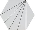 Плитка Ornamenta Electra Ray Lightning Hexagon D40 (EL40RL) Ornamenta Для кухни, Для общественных помещений, Для жилых помещений, Для ванной