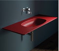 Керамічна раковина 120 см Flaminia Nuda, rosso rubens (ND120L) На консоль, На стільницю, На тумбу 