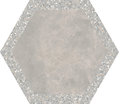 Плитка Ornamenta Cocciopesto Portland + Malta Hexagon D60 (CP60PM) Ornamenta Для кухні, Для громадських приміщень, Для житлових приміщень, Для ванної