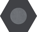 Плитка Ornamenta Corebasics Dot-Negative Grey Hexagon D60 (CB60DNG) Ornamenta Для кухні, Для громадських приміщень, Для житлових приміщень, Для ванної