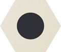 Плитка Ornamenta Corebasics Dot-Positive White Hexagon D60 (CB60DPW) Ornamenta Для кухни, Для общественных помещений, Для жилых помещений, Для ванной