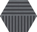 Плитка Ornamenta Corebasics Stripes Grey Hexagon D60 (CB60SG) Ornamenta Для кухни, Для общественных помещений, Для жилых помещений, Для ванной