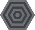 Плитка Ornamenta Corebasics Target Grey Hexagon D60 (CB60TG) Ornamenta Для кухни, Для общественных помещений, Для жилых помещений, Для ванной