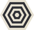 Плитка Ornamenta Corebasics Target White Hexagon D60 (CB60TW) Ornamenta Для кухни, Для общественных помещений, Для жилых помещений, Для ванной