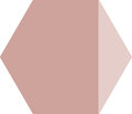 Плитка Ornamenta Electra Triangle Rose Hexagon D40 (EL40TR) Ornamenta Для кухни, Для общественных помещений, Для жилых помещений, Для ванной