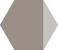 Плитка Ornamenta Electra Triangle Taupe Hexagon D40 (EL40TT) Ornamenta Для кухни, Для общественных помещений, Для жилых помещений, Для ванной