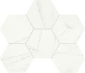 Плитка Piemme Valentino Marmi Reali Mat Esagono Carrara Ret 29*41,5 (00409) Для кухні, Для громадських приміщень, Для житлових приміщень, Для ванної