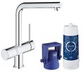 Змішувач зі стартовим комплектом GROHE Blue Minta Pure (31345002) Для кухні Хром