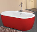 Ванна акриловая Kolpa San Siris-FS 178x88 White-Red (3838987 596417) Kolpa San Овальные