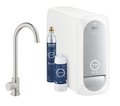 Смеситель со стартовым комплектом GROHE Blue Home (31498DC0) Для кухни Нерж. сталь
