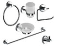 Набор аксессуаров для ванной комнаты Sonia Loop Bath Kit (179640) Бумагодержатели, Крючки для халатов и полотенец, Мыльницы, Наборы аксессуаров, Полотенцедержатели, Стаканы для зубных щеток Sonia