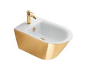 Подвесное биде Catalano Gold&Silver, gold/white (1BS55NRBA) Подвесные Белый-золото