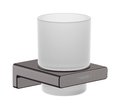 Стакан для зубных щеток Hansgrohe AddStoris, черный-хром матовый (41749340) Стаканы для зубных щеток Hansgrohe