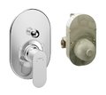 Смеситель скрытого монтажа для душа Hansgrohe Rebris S, хром (72448000) Для душа Хром