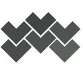 Плитка Wow Elle Floor Graphite 18.5*18.5 (121197) Для кухні, Для громадських приміщень, Для житлових приміщень, Для ванної