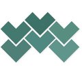 Плитка Wow Elle Floor Green 18.5*18.5 (121192) Для кухні, Для громадських приміщень, Для житлових приміщень, Для ванної
