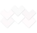 Плитка Wow Elle Floor White 18.5*18.5 (121196) Для кухні, Для громадських приміщень, Для житлових приміщень, Для ванної