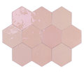 Плитка Wow Zellige Hexa Pink 10.8*12.4 (122082) Для кухні, Для громадських приміщень, Для житлових приміщень, Для ванної