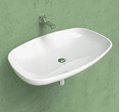 Керамическая раковина 86 см Flaminia Nuda, white (5080) На консоль, На столешницу, На тумбу Овальные