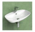 Керамическая раковина 76 см Flaminia Nuda, white (ND75PR) На консоль, На столешницу, На тумбу Овальные