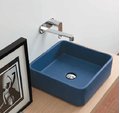 Керамическая раковина 40 см Flaminia Miniwash 40, antracite (MWL40) На столешницу, На тумбу Квадратные