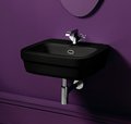 Керамическая раковина 53 см Simas Evolution, nero glossy (EVO 15) Подвесные Прямоугольные