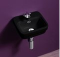 Керамическая раковина 31 см Simas Evolution, nero glossy (EVO 13) Подвесные Прямоугольные
