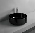 Керамическая раковина 42 см Artceram Cognac, black glossy (COL001 03; 00) На столешницу, На тумбу Круглые