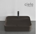 Керамическая раковина 60 см Cielo Shui Comfort, темно-коричневый (SHCOLARF-FN) На столешницу, На тумбу, Подвесные Прямоугольные